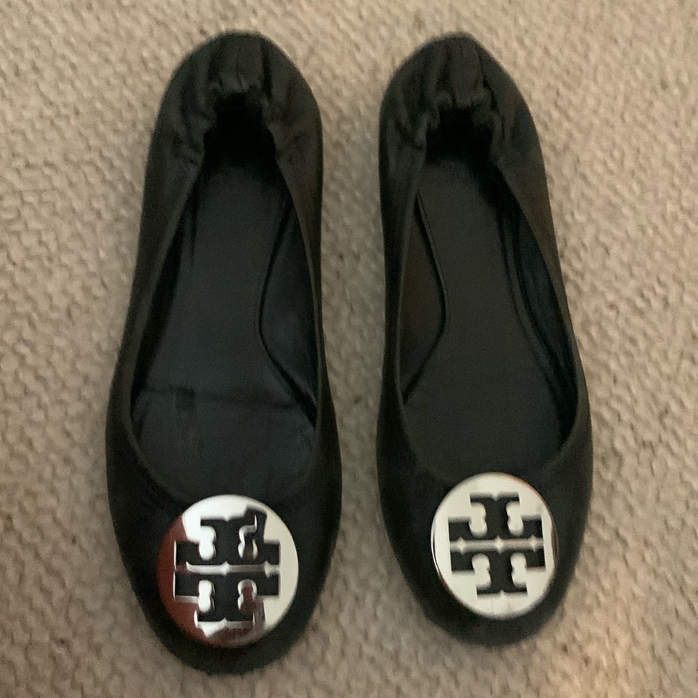 Tory Burch flat ballerina black size 9